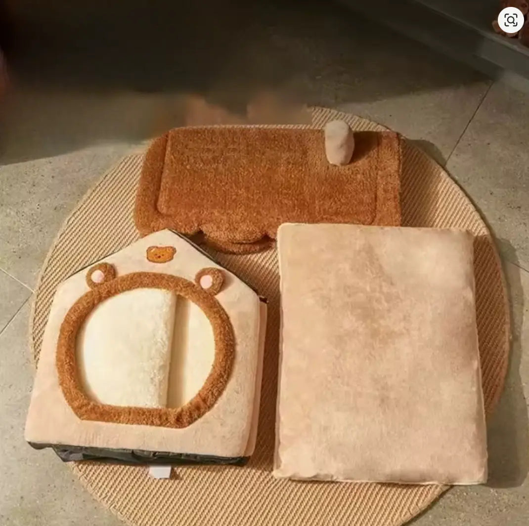 Plüsch-Haus für Hunde – weiches Hundebett