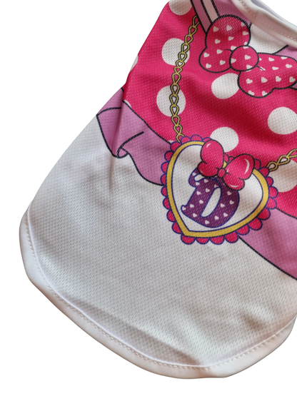 Hundeshirt „Rosa mit Punkten und Schleife“