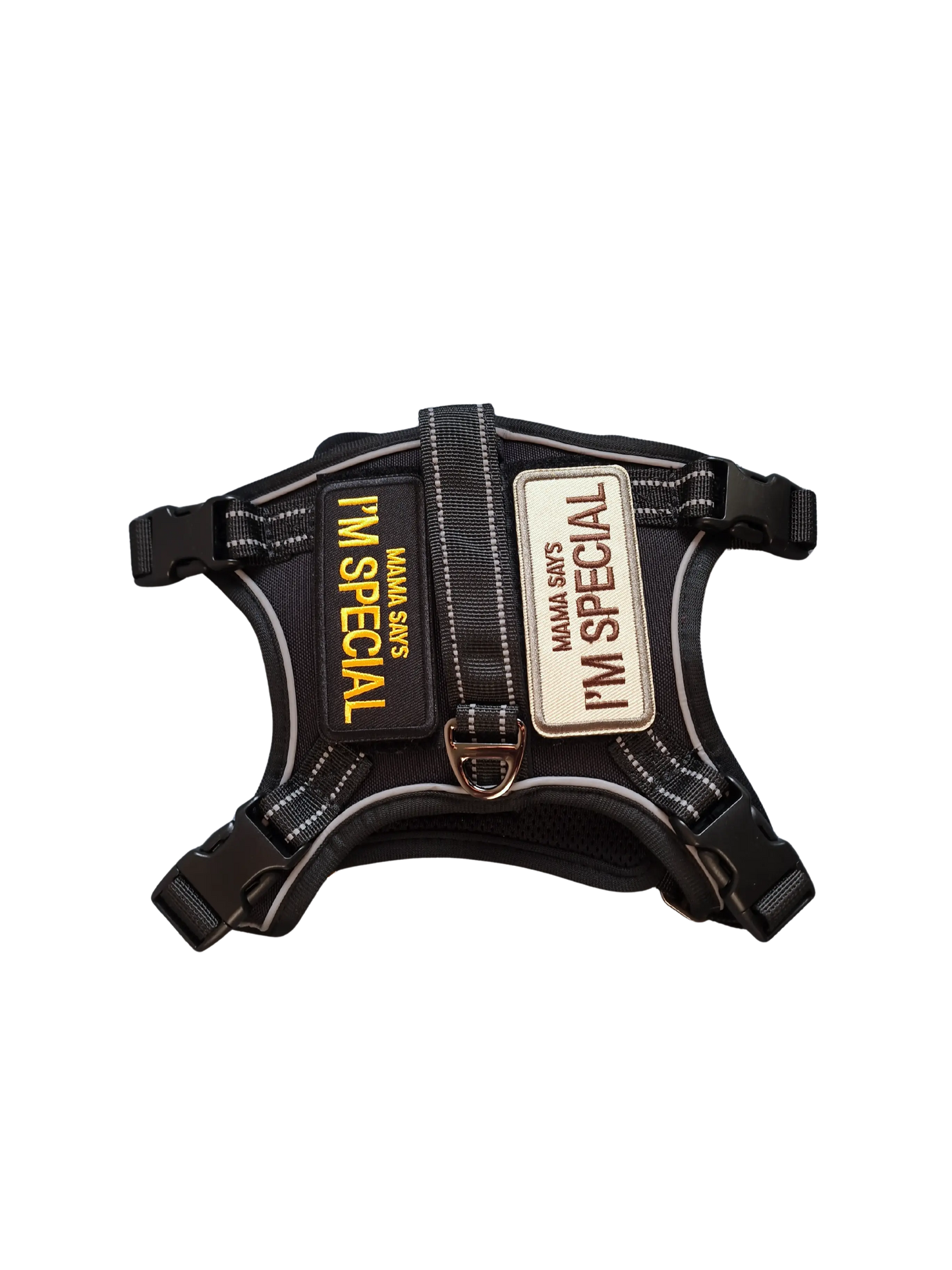 Hundegeschirr mit Griff und Klettaufnähern