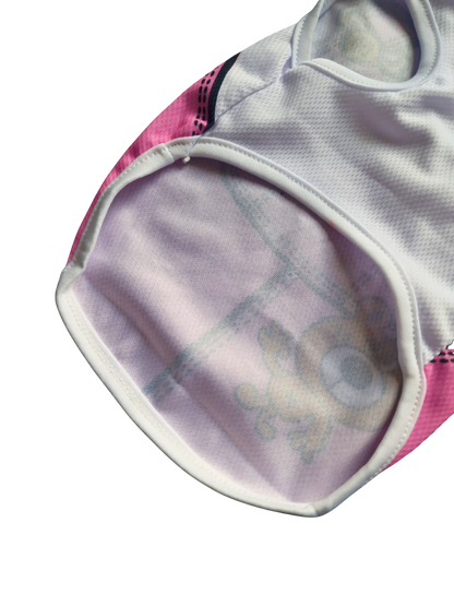 Hundeshirt „Rosa Latzhose mit Bärchen“