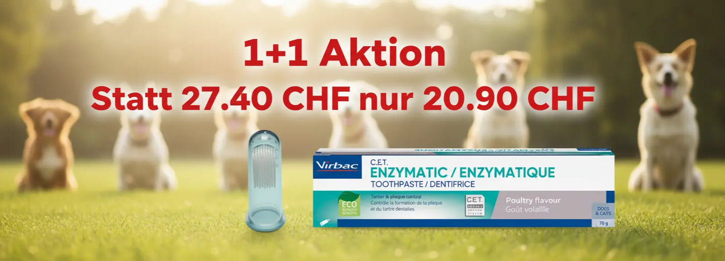 Virbac C.E.T.® Enzym-Zahnpasta + 1 Hundezahnbürsten