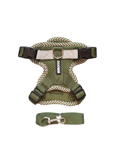 Hundegeschirr mit passender Leine – verstellbar & bequem