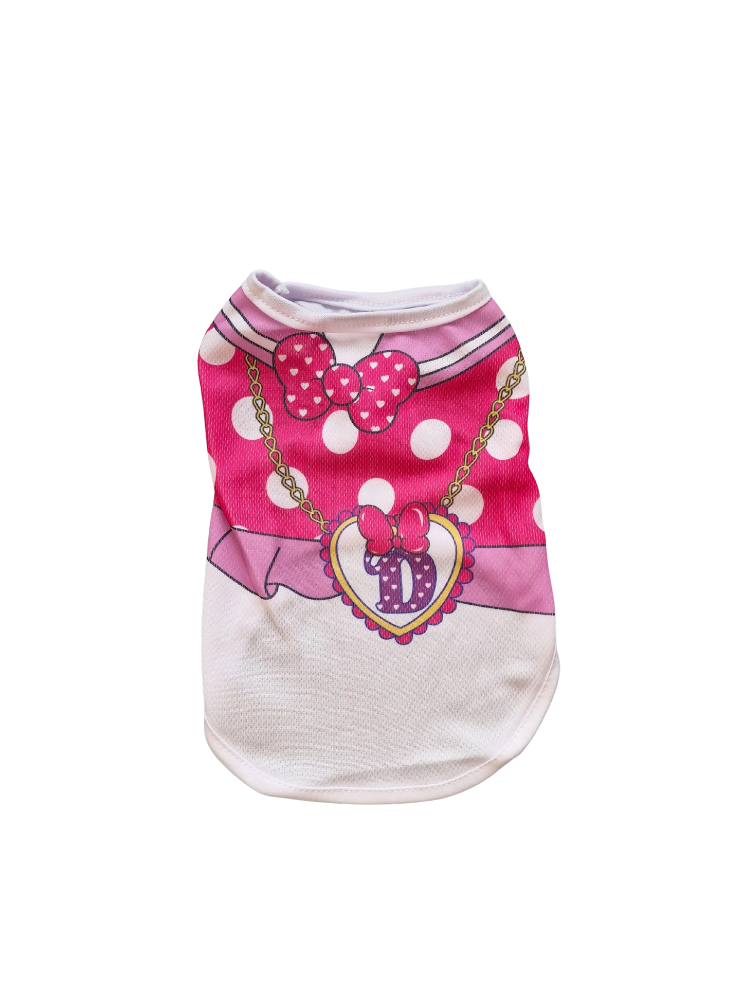 Hundeshirt „Rosa mit Punkten und Schleife“