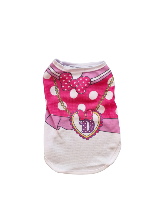 Hundeshirt „Rosa mit Punkten und Schleife“