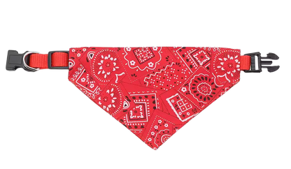 Halsband mit Halstuch für Hunde – verstellbar