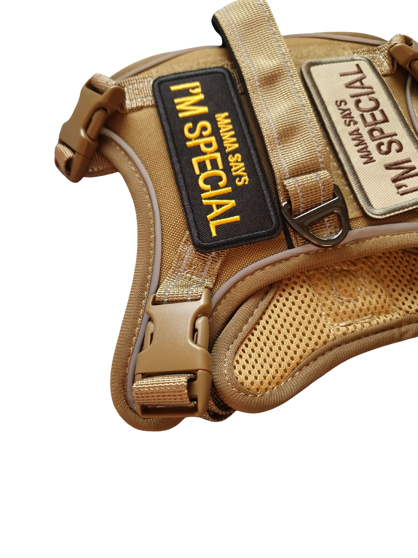 Hundegeschirr mit Griff und Klettaufnähern