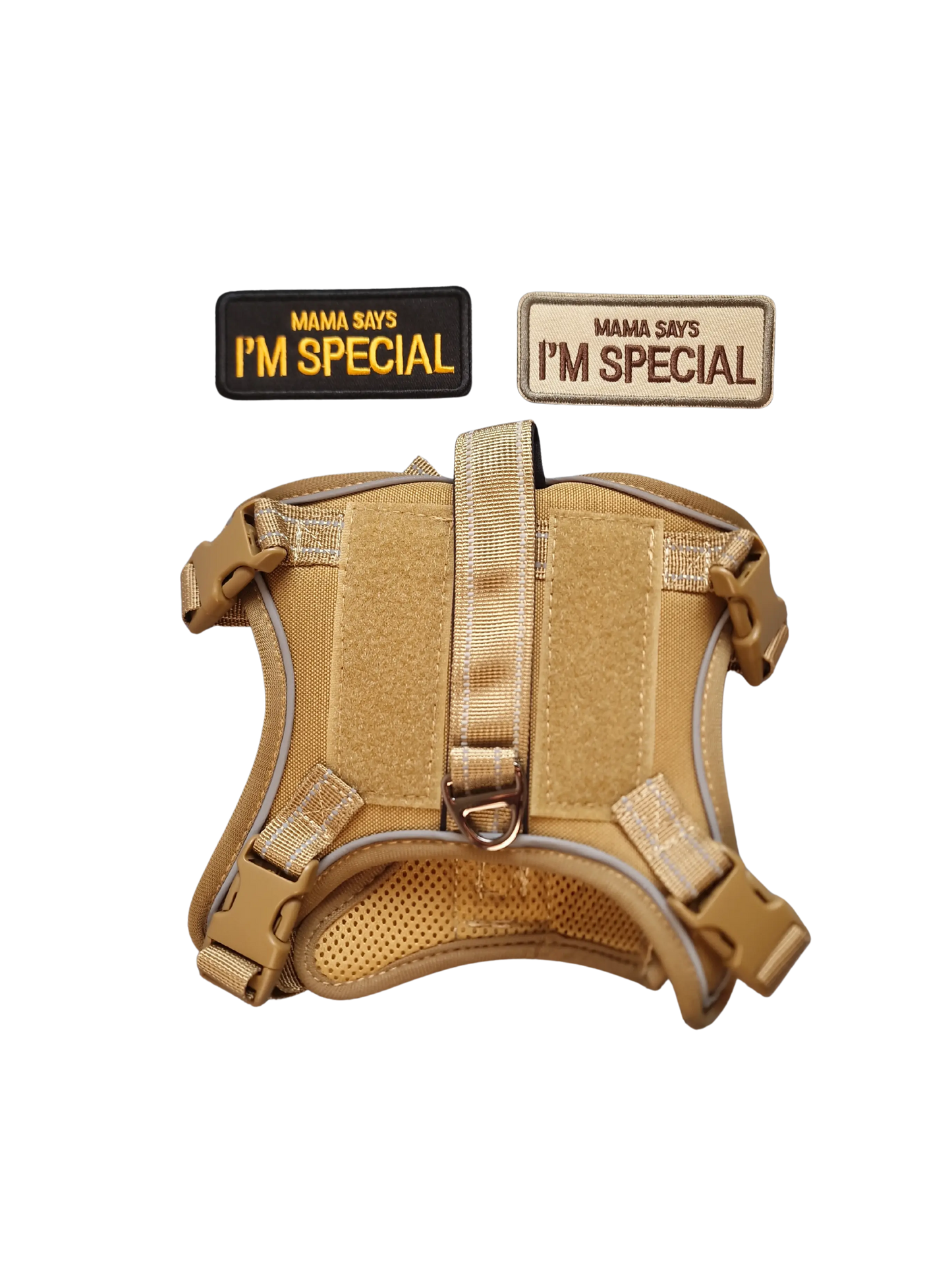 Hundegeschirr mit Griff und Klettaufnähern