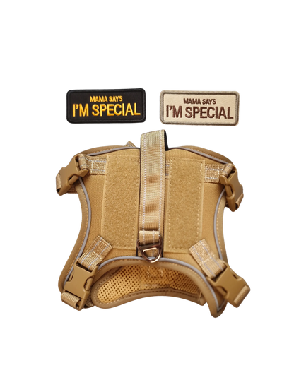 Hundegeschirr mit Griff und Klettaufnähern