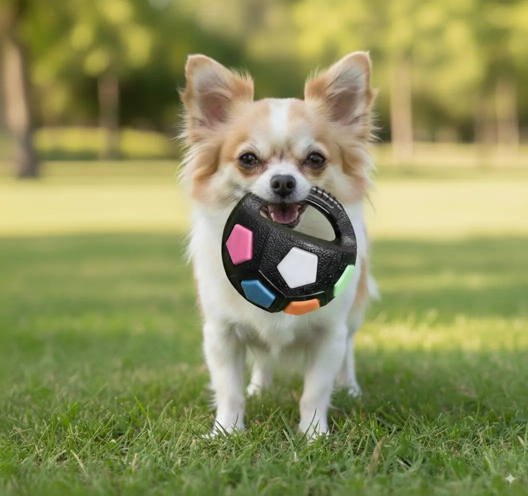 Interaktiver Hundeball mit Griff
