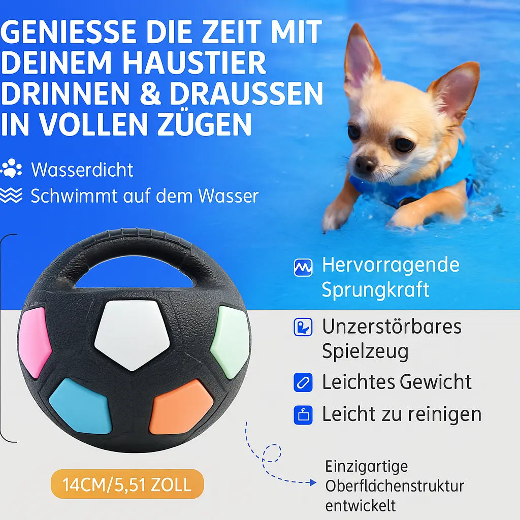 Interaktiver Hundeball mit Griff
